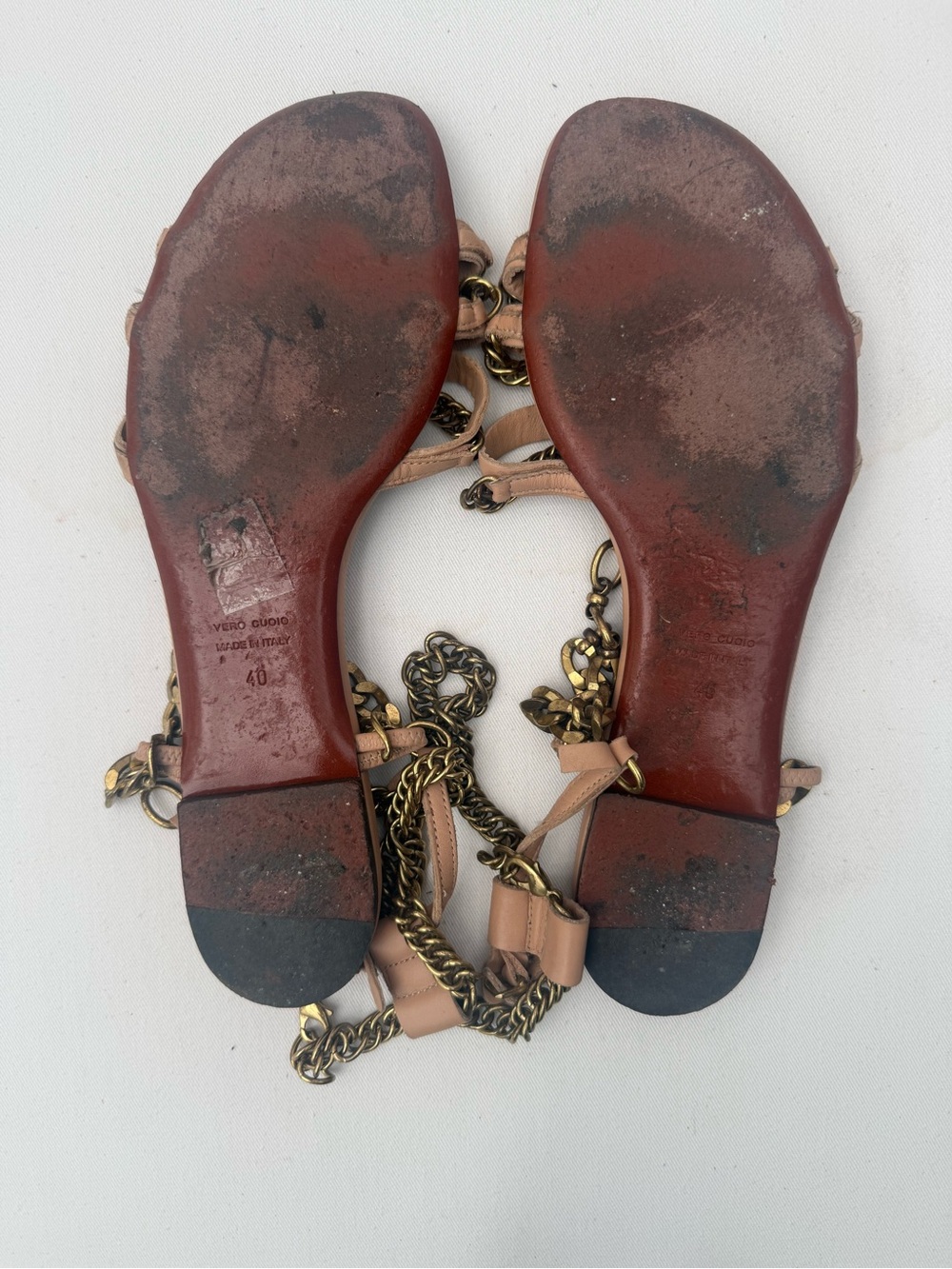 Lanvin Ete 2010 Gold Chain-Strap Women’s Sandals - Picture 4 of 4